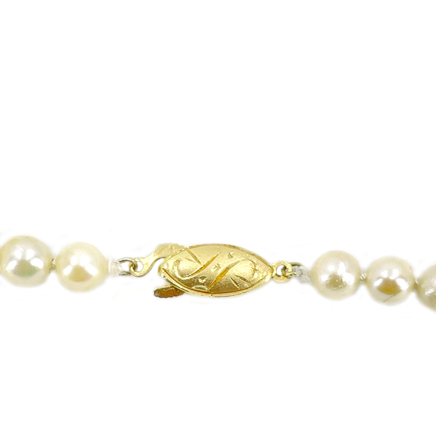 Deco Choker Japanese Saltwater Cultured Akoya Pearl Baroque Necklace - Sterling Silver 15.50 Inch