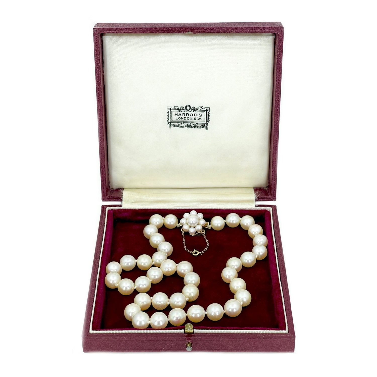 Harrods of London Vintage Designer Japanese Cultured Akoya Pearl