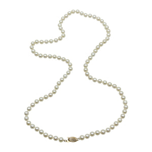 Matinee Strand Mikimoto Blue Lagoon Japanese Cultured Akoya Pearl Necklace - 14K Yellow Gold 24 Inch