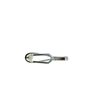 Mid Century Mikimoto Designer Men's Japanese Saltwater Akoya Cultured Pearl Tie Bar- Sterling Silver