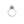 Claw Prong Art Deco Japanese Saltwater Akoya Cultured Pearl Solitaire Ring- Sterling Silver Sz 6.75