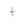 Dainty Art Nouveau Lavaliere Natural River Pearl Blue Paste Antique Pendant- 10K Yellow Gold