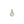 Baroque Blue Japanese Saltwater Akoya Pearl Solitaire Vintage Pendant- 18K Yellow Gold