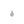 Baroque Drop Blue Japanese Saltwater Akoya Pearl Solitaire Vintage Charm Pendant- 14K Yellow Gold