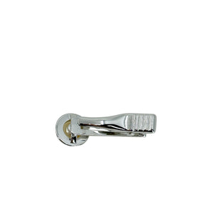 Petite Modernist Vintage Men's Japanese Saltwater Akoya Cultured Pearl Tie Bar- Sterling Silver