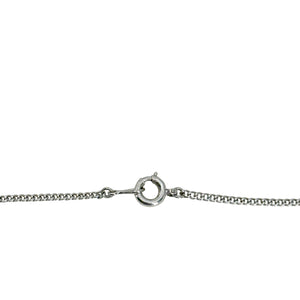 Vintage Mikimoto Lavaliere Drop Saltwater Akoya Cultured Pearl Engraved Pendant Necklace- Sterling Silver 16 Inch