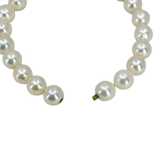 Invisible Hidden Clasp Japanese Saltwater Akoya Cultured Pearl Vintage Bracelet