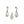 Vintage Akoya Saltwater Cultured Cadged Pearl Screwback Earrings Pendant Set- Sterling Silver
