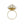 Large Dome Cluster Mid Century Japanese Saltwater Akoya Cultured Pearl Vintage Ring- 14K Yellow Gold Size 6.50
