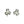 Clover Fuji Pearl Designer Akoya Saltwater Cultured Pearl Screwback Earrings- Sterling Silver
