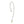 Mid Century Modern Japanese Cultured Akoya Solitaire Baroque Pearl Pendant- 14K White Gold & Sterling Silver 18.50 Inch