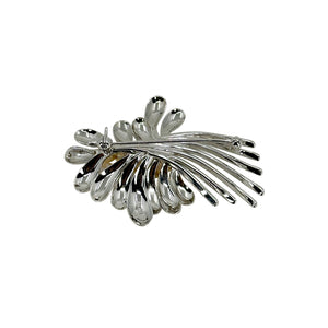 Sogo Designer Vintage Japanese Saltwater Akoya Cultured Pearl Mid-Century Brooch- Sterling Silver