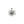 Flower Leaf MCM Japanese Saltwater Cultured Akoya Vintage Charm Pendant- Sterling Silver 