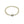 Mid Century Floral Japanese Saltwater Akoya Cultured Pearl Bracelet- German Silver 7.25 Inch