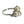 Vintage Triple Leaf Japanese Saltwater Akoya Cultured Pearl Ring- Sterling Silver Sz 7 1/4
