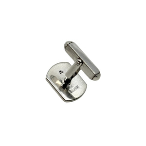 MCM Fan Japanese Saltwater Akoya Cultured Pearl Vintage Mother of Pearl Cufflinks- Sterling Silver
