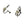 Engraved Spray Akoya Japanese Saltwater Cultured Pearl Vintage Screwback Earrings- Sterling Silver