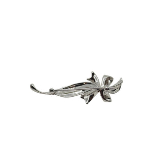 MCM Ribbon Japanese Saltwater Akoya Cultured Pearl Vintage Pendant Brooch- Sterling Silver