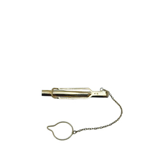 Vintage Mid Century Men's Japanese Saltwater Akoya Cultured Pearl Tie Bar- 18K Yellow Gold