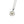 Japanese Chrysanthemum Saltwater Akoya Cultured Pearl Modernist Pendant Necklace- Sterling Silver 16.5 Inch