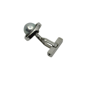 Blue Pineapple Vintage Japanese Saltwater Akoya Cultured Pearl Cufflinks- Sterling Silver (Copy)