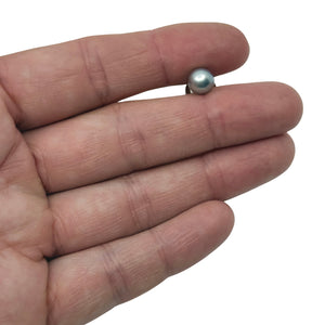 Vintage Designer Maruwa Japanese Saltwater Akoya Cultured Pearl Tie Tac - Sterling Silver