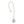 Vintage Heart Japanese Saltwater Akoya Cultured Pearl Modernist Pendant Necklace- Sterling Silver 18 Inch