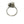 Vintage Triple Leaf Diamond Japanese Saltwater Akoya Cultured Pearl Ring- 14K White Gold Size 5 3/4