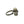 Blue Gold Leaf Japanese Saltwater Cultured Akoya Vintage Pearl Bypass Ring- Sterling Silver Sz 6