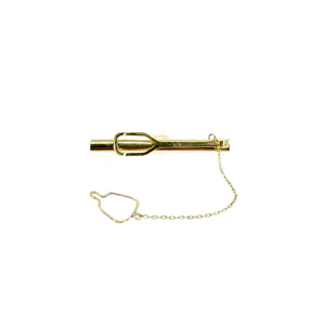 Vintage Mid Century Men's Japanese Saltwater Akoya Cultured Pearl Tie Bar- 18K Yellow Gold