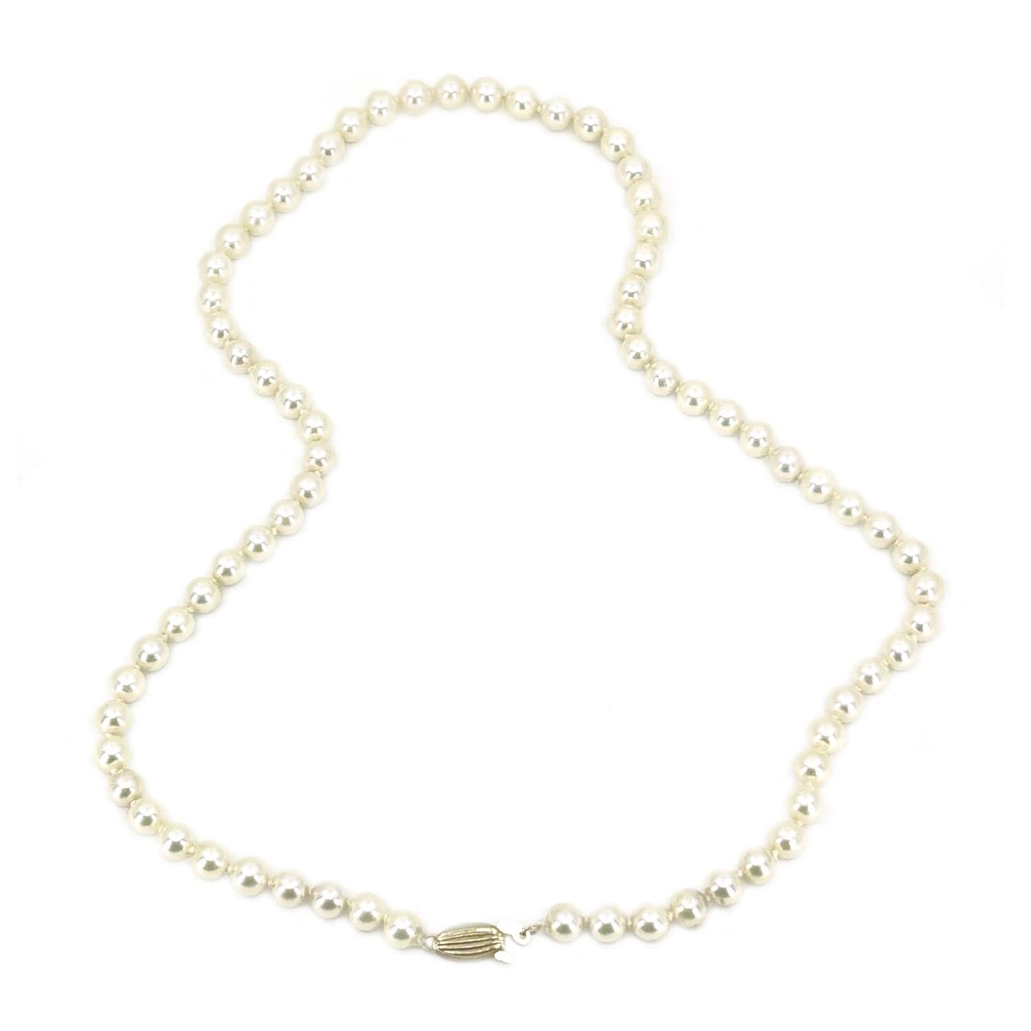 Mikimoto Blue Lagoon Japanese Cultured Akoya Pearl Strand - 14K Yellow Gold 18 Inch