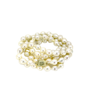 Good Fortune Baroque Japanese Cultured Akoya Pearl Strand - 14K Yellow Gold 31.50 Inch