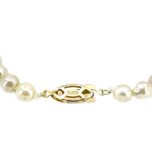 Baroque Japanese Saltwater Akoya Cultured Pearl Vintage Bracelet- Sterling Silver Gold Wash