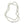 Rainbow Silver Baroque Vintage Japanese Saltwater Cultured Akoya Pearl Necklace - Sterling Silver 31 Inch
