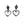 Heart Black Enamel Japanese Akoya Saltwater Cultured Pearl Vintage Screwback Earrings- Sterling Silver