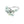 Nouveau Cluster Blue Green Japanese Saltwater Akoya Cultured Pearl Vintage Ring- Sterling Silver Sz 6 3/4