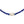 Retro Blue Sapphire Diamond Japanese Saltwater Cultured Akoya Pearl Strand - 14K White Gold 18 Inch