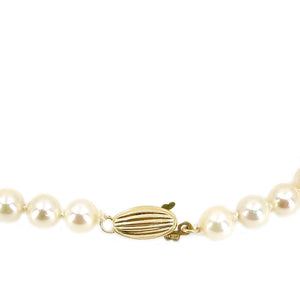 Mikimoto Blue Lagoon Japanese Saltwater Cultured Akoya Pearl Strand - 14K Yellow Gold 18 Inch