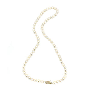 Mikimoto Blue Lagoon Japanese Saltwater Cultured Akoya Pearl Strand - 14K Yellow Gold 18 Inch