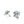 Ribbon Blue Akoya Saltwater Cultured Pearl Leaf Screwback Earrings- Sterling Silver