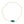 Mid-Century Chrysoprase Japanese Saltwater Cultured Akoya Pearl Vintage Choker Necklace - Sterling Silver 16.25 Inch
