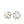 Cherry Blossom Akoya Saltwater Cultured Pearl Cluster Clip Earrings- Sterling Silver
