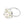 Cluster Mid Century Japanese Saltwater Akoya Cultured Pearl Ring- Sterling Silver Sz 5 1/2