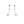 Solitaire Dangle Akoya Saltwater Cultured Pearl Screwback Modernist Earrings- Sterling Silver