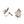 Engraved Art Deco Akoya Saltwater Cultured Pearl Screwback Earrings- Sterling Silver