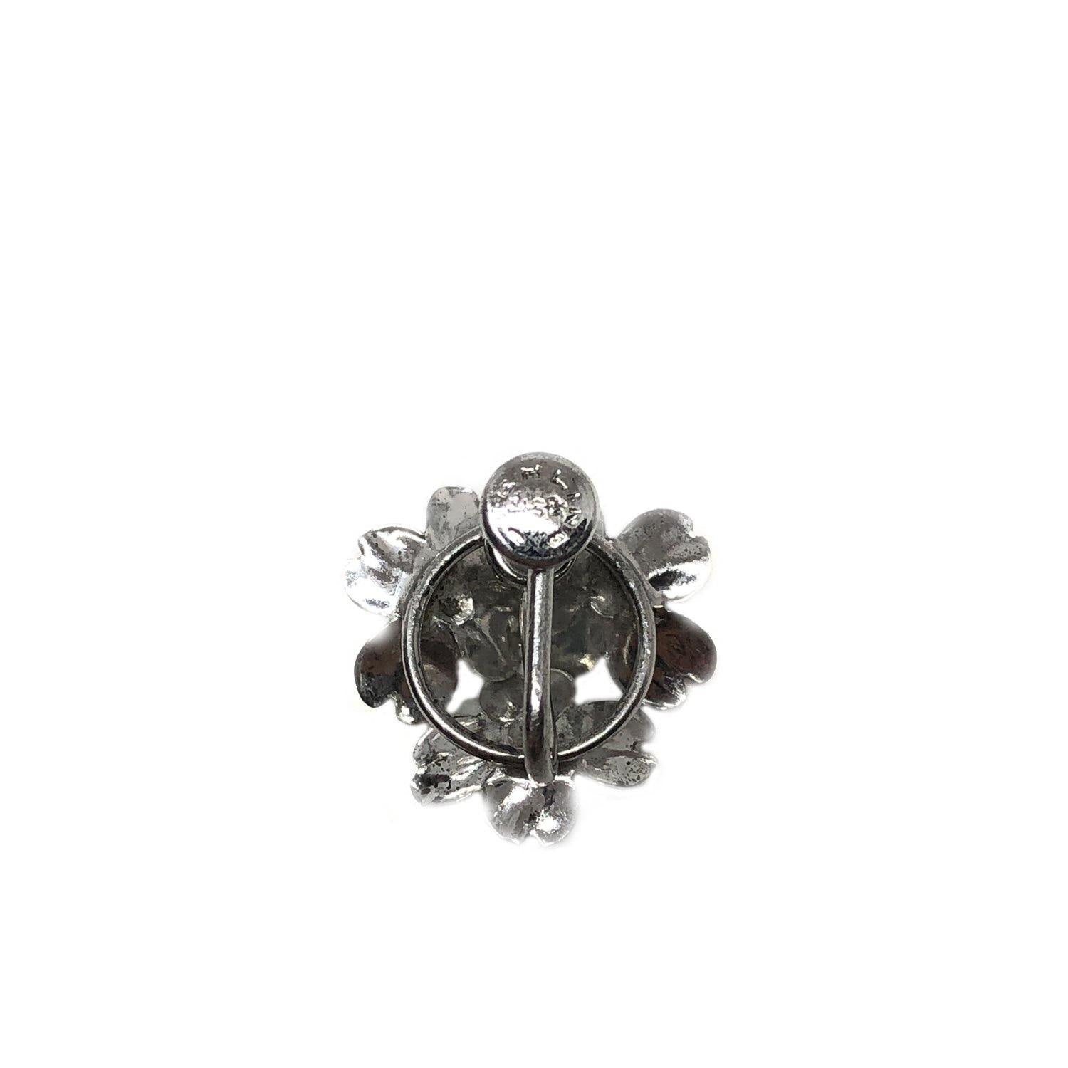 Dogwood Harry S. Bick Akoya Saltwater Cultured Pearl Screwback Earrings- Sterling Silver - Vintage Valuable Pearls