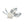 Cluster Brushed Leaves Japanese Saltwater Akoya Cultured Pearl Brooch- Sterling Silver