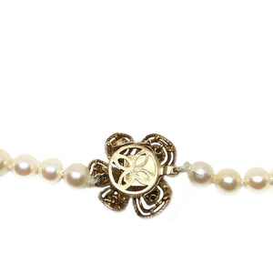 Fuji Pearl Emerald Japanese Cultured Akoya Pearl Strand - 14K Yellow Gold 24 Inch