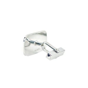 Art Deco Engraved Japanese Akoya Pearl Vintage Mother of Pearl Cufflinks- Sterling Silver