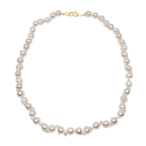 Baroque Fire Ball Japanese Saltwater Cultured Akoya Pearl Strand - 14K Yellow Gold